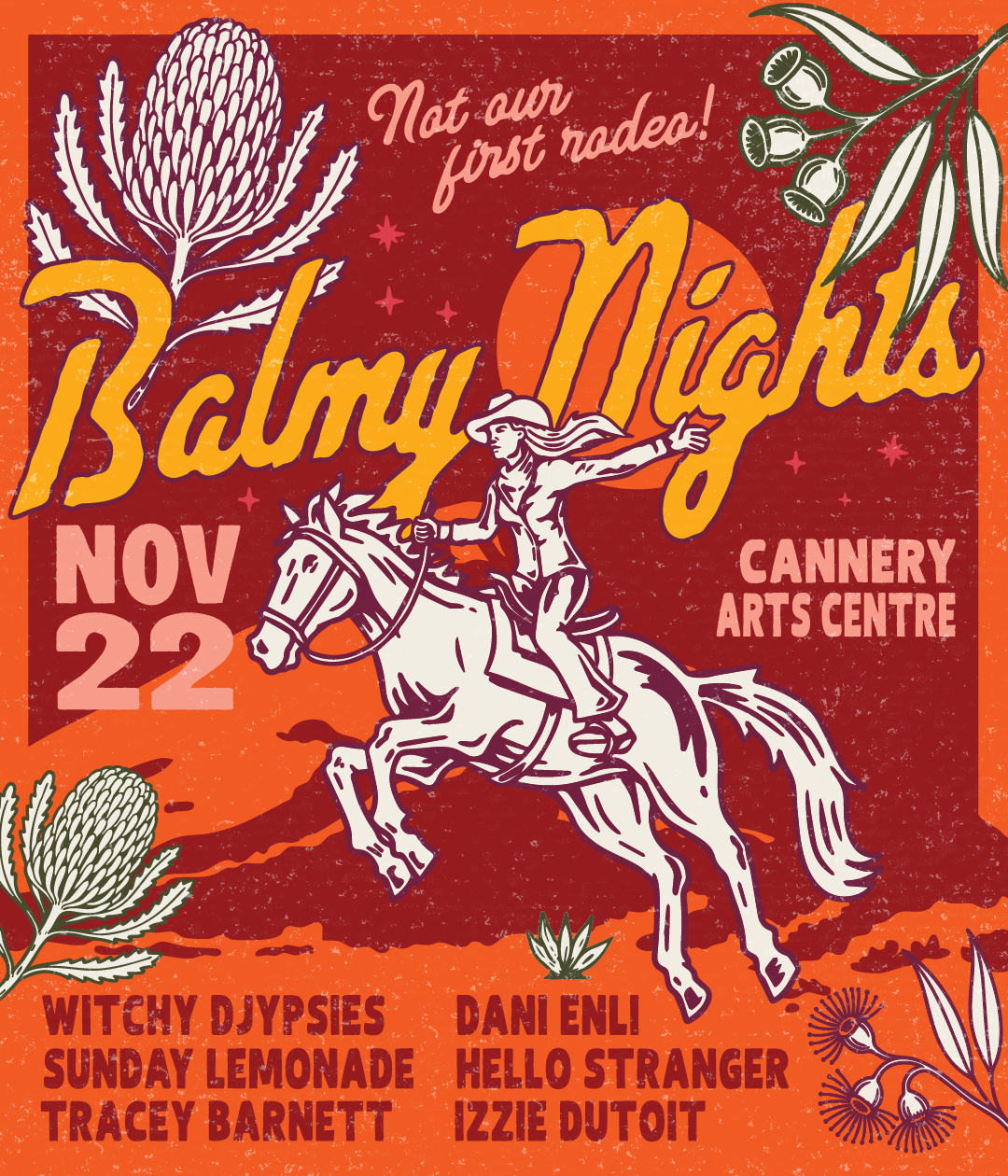 Balmy Nights November 22 Cannery Arts Centre