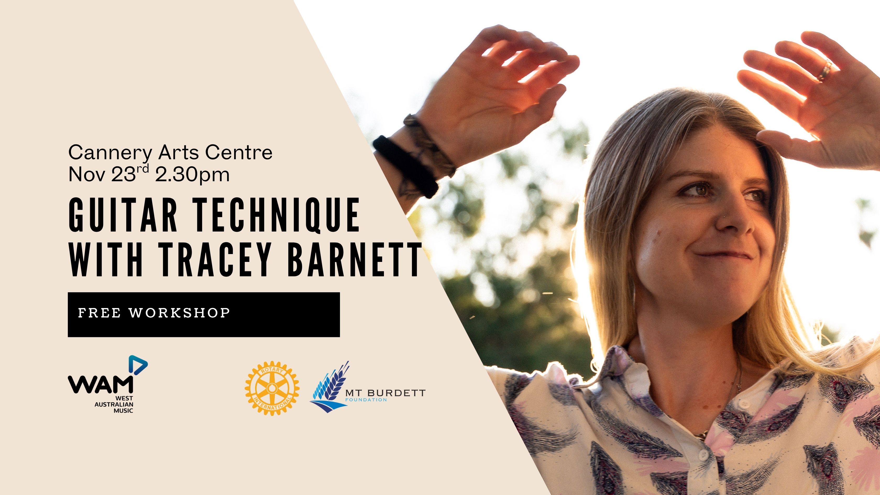 WAM Presents Guitar Technique with Tracey Barnett